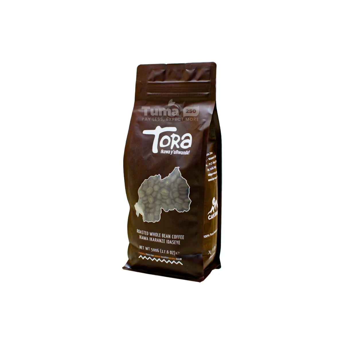 Tora Roasted Whole Coffee Beans 500g