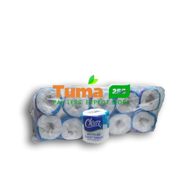 Clear Recycled Toilet Tissues