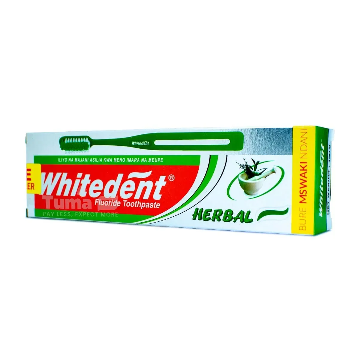 Whitedent Herbal Toothpaste + Free Brush