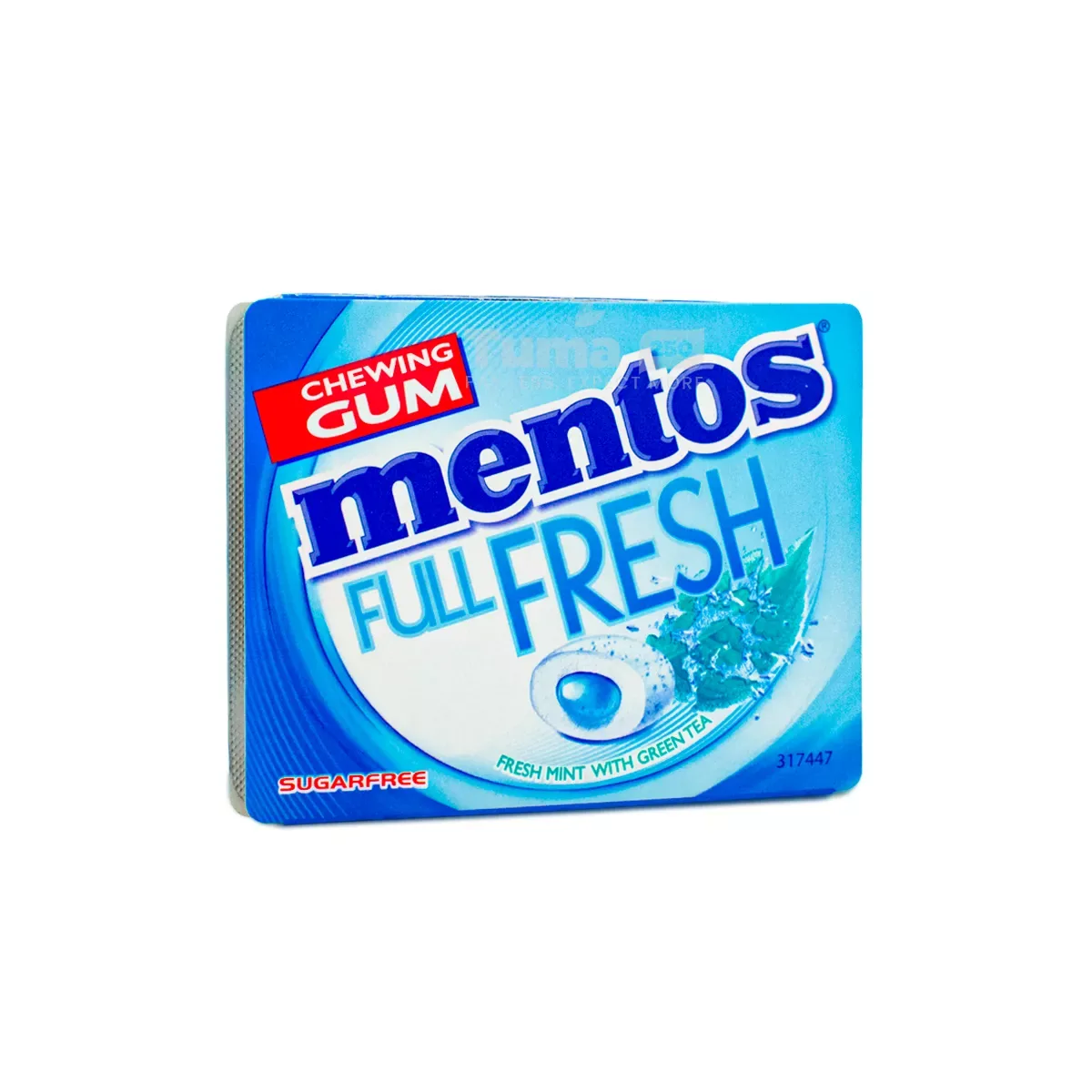 Mentos Full Fresh Mint With Green Tea Chewing Gum(14g) -8pcs