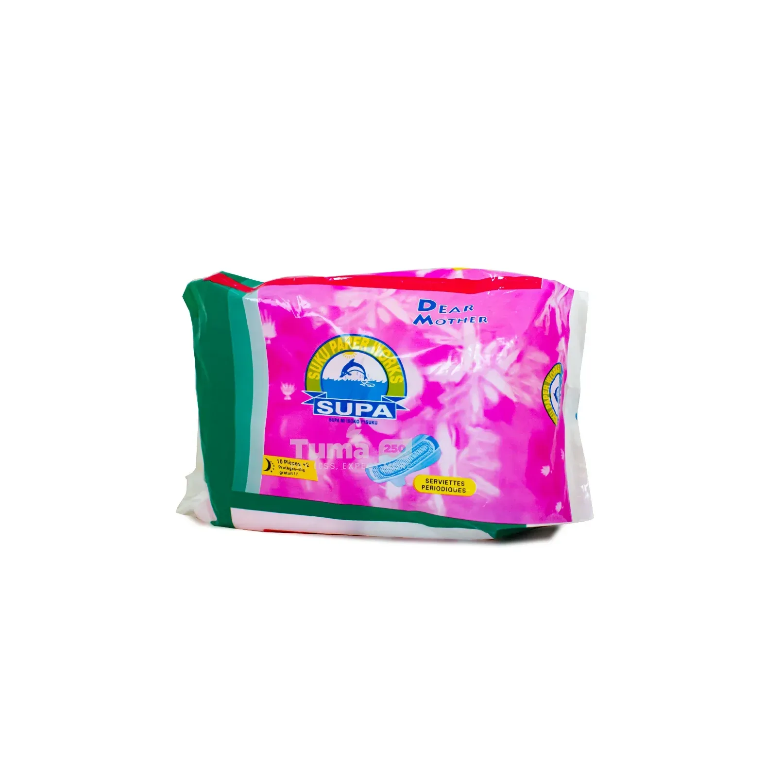 Supa Dear Mother Pads 10pcs + 2 Protege-Slip Free