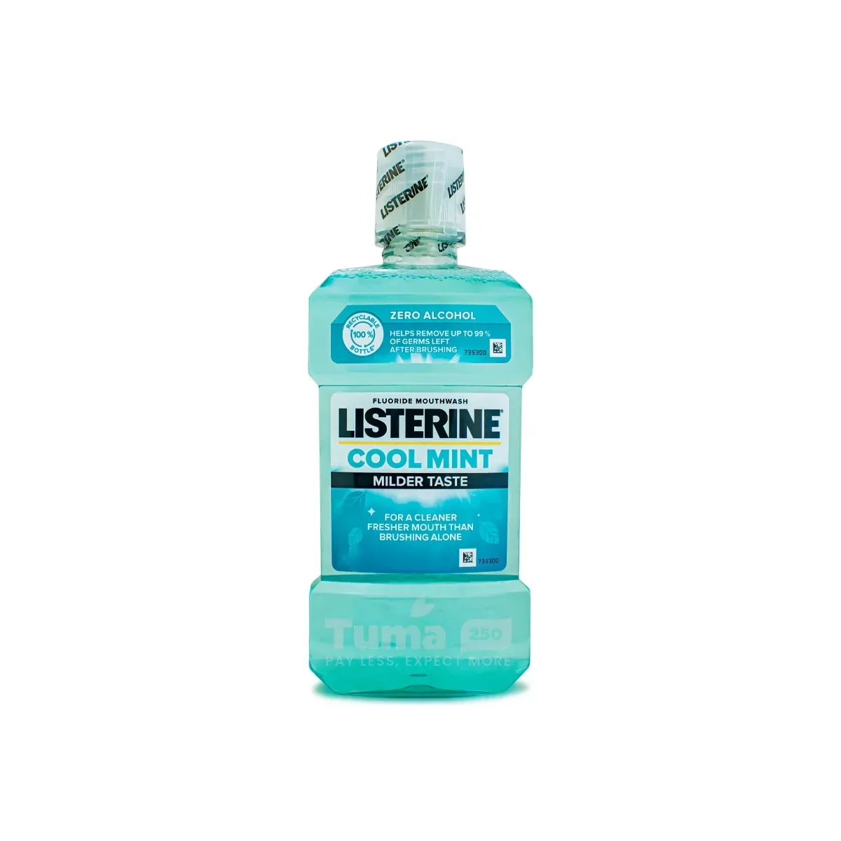 Listerine Cool Mint With Milder Taste Fluoride Mouthwash