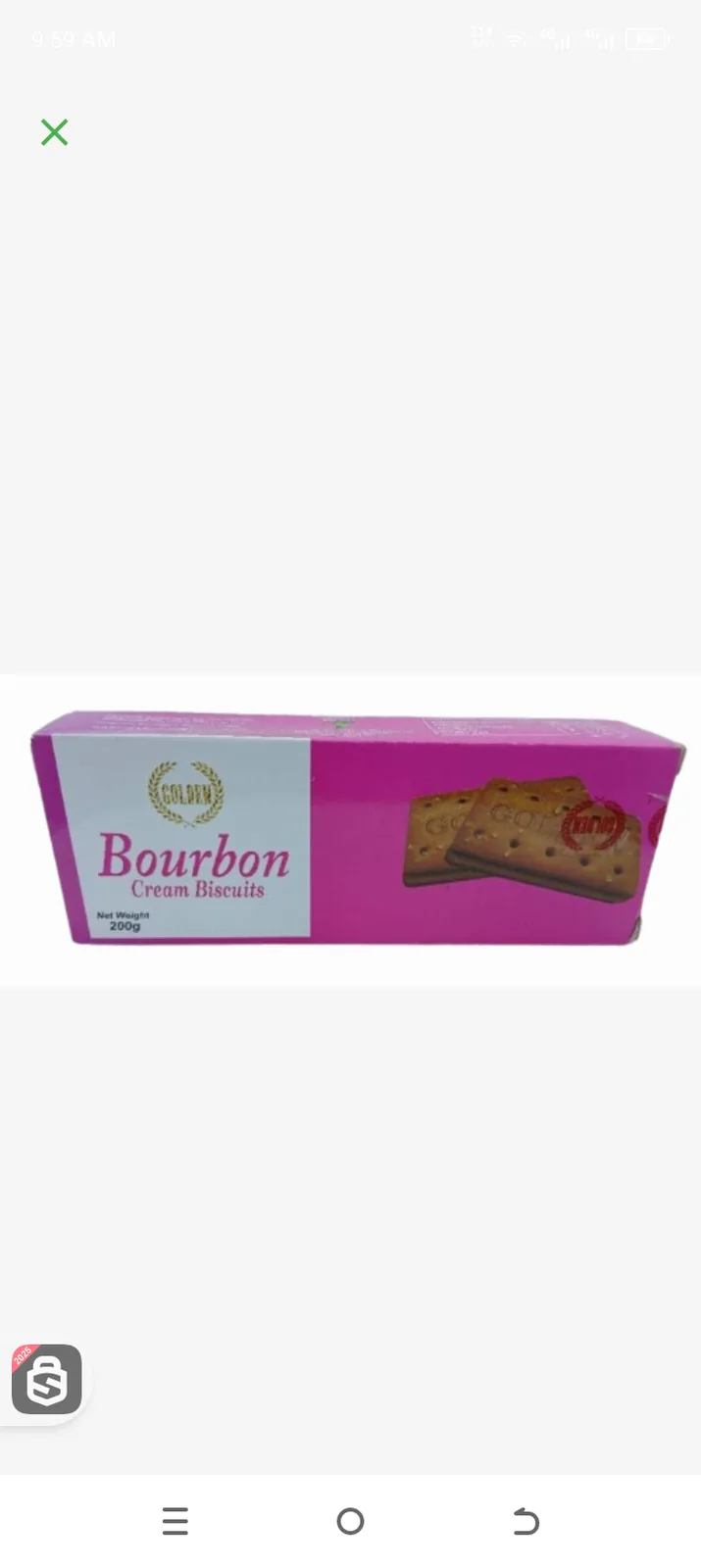 Golden Bourbon Cream Biscuits 200g