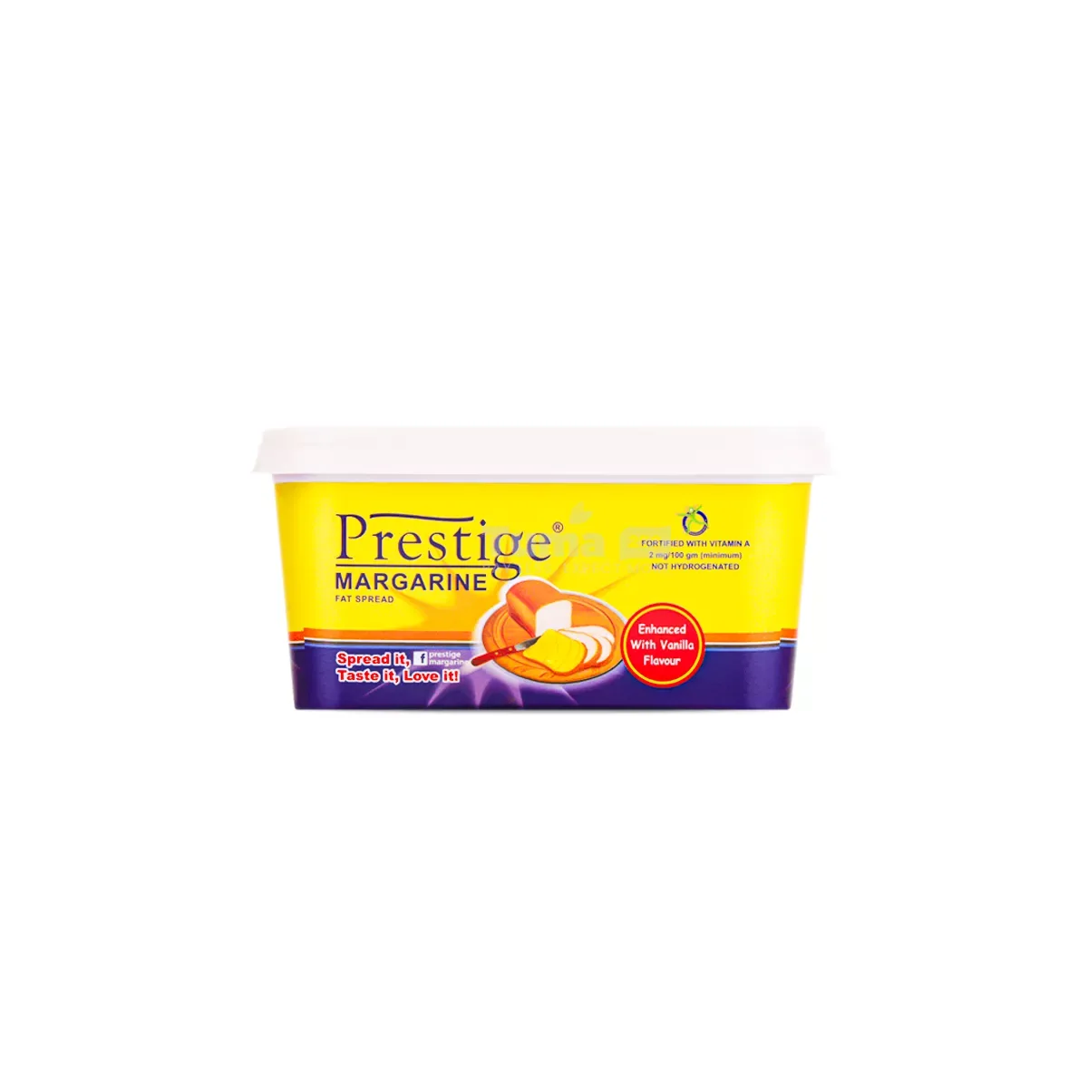 Prestige Margarine Fat Spread Infused With Vanilla Flavour