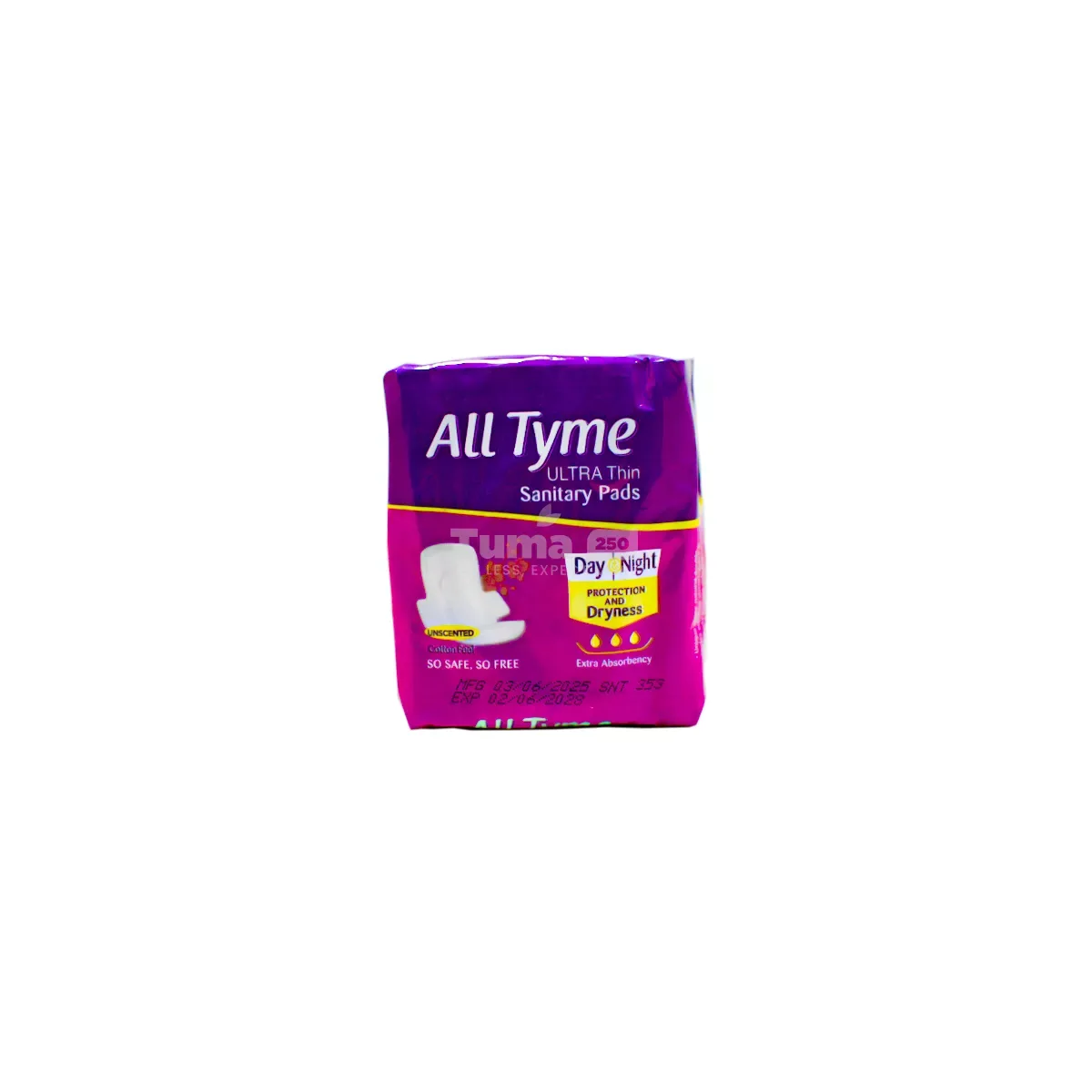 All Tyme Ultra Thin Sanitary Pads  Regular (8 Pack)
