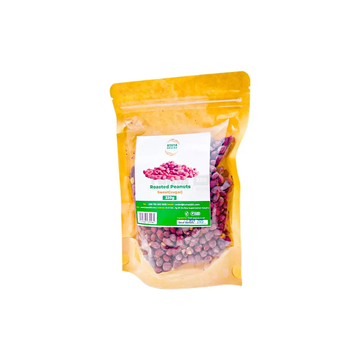 Vista Sweet (Sugar) Roasted Peanuts 220g