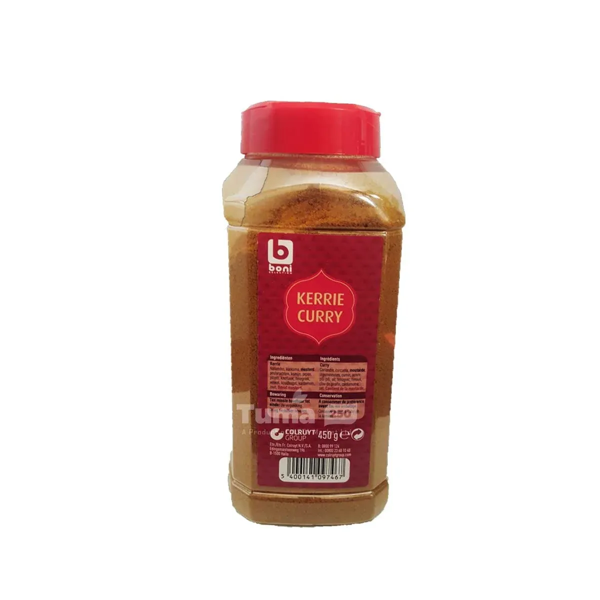 Boni Curry Powder Spice (Curry en poudre Boni) 450g