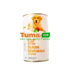 Everyday Chunks With Beef( Morceaux de viande de Boeuf Dog/  Food) 1240g