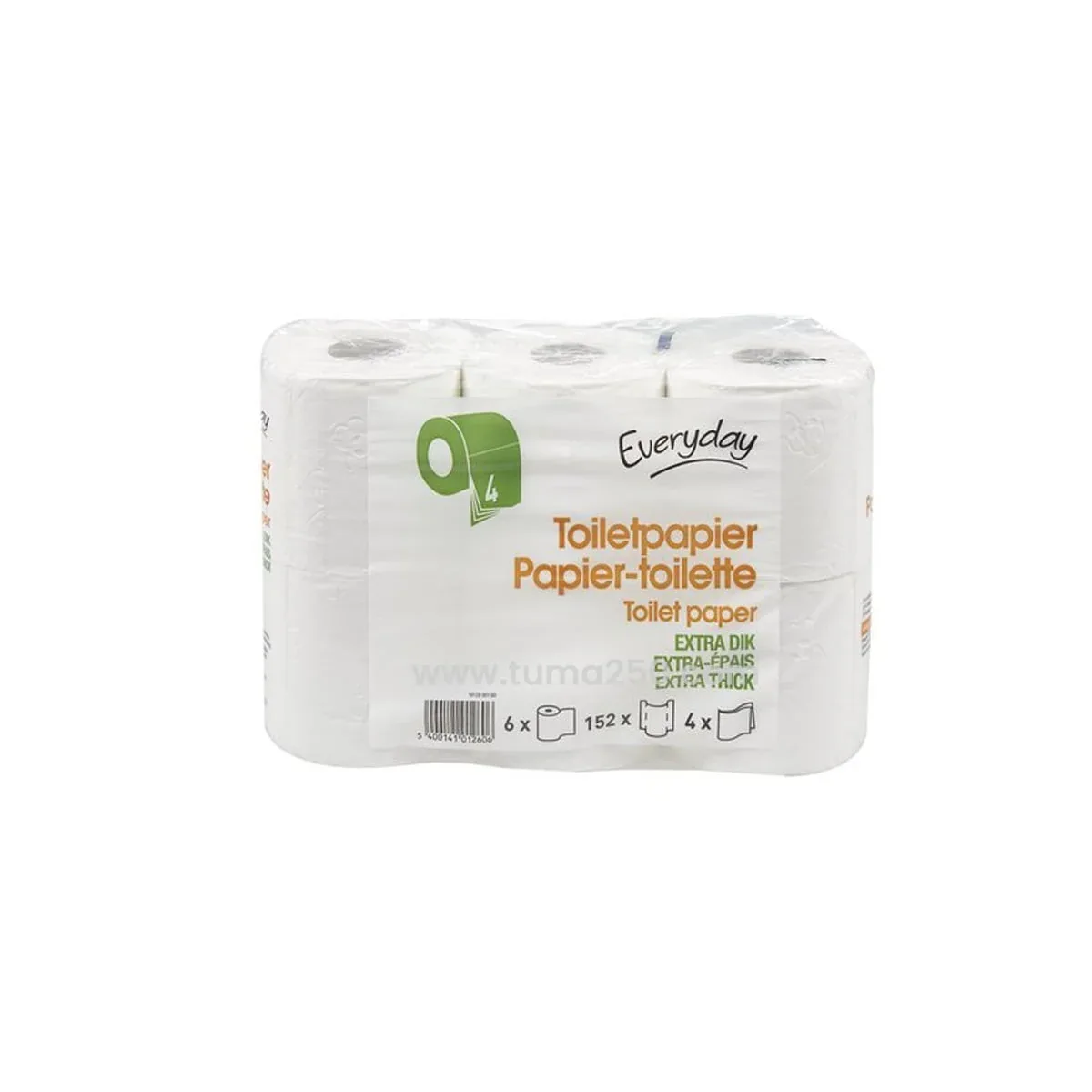 Everyday Toilet Paper (6Rolls x 152) – 4Ply