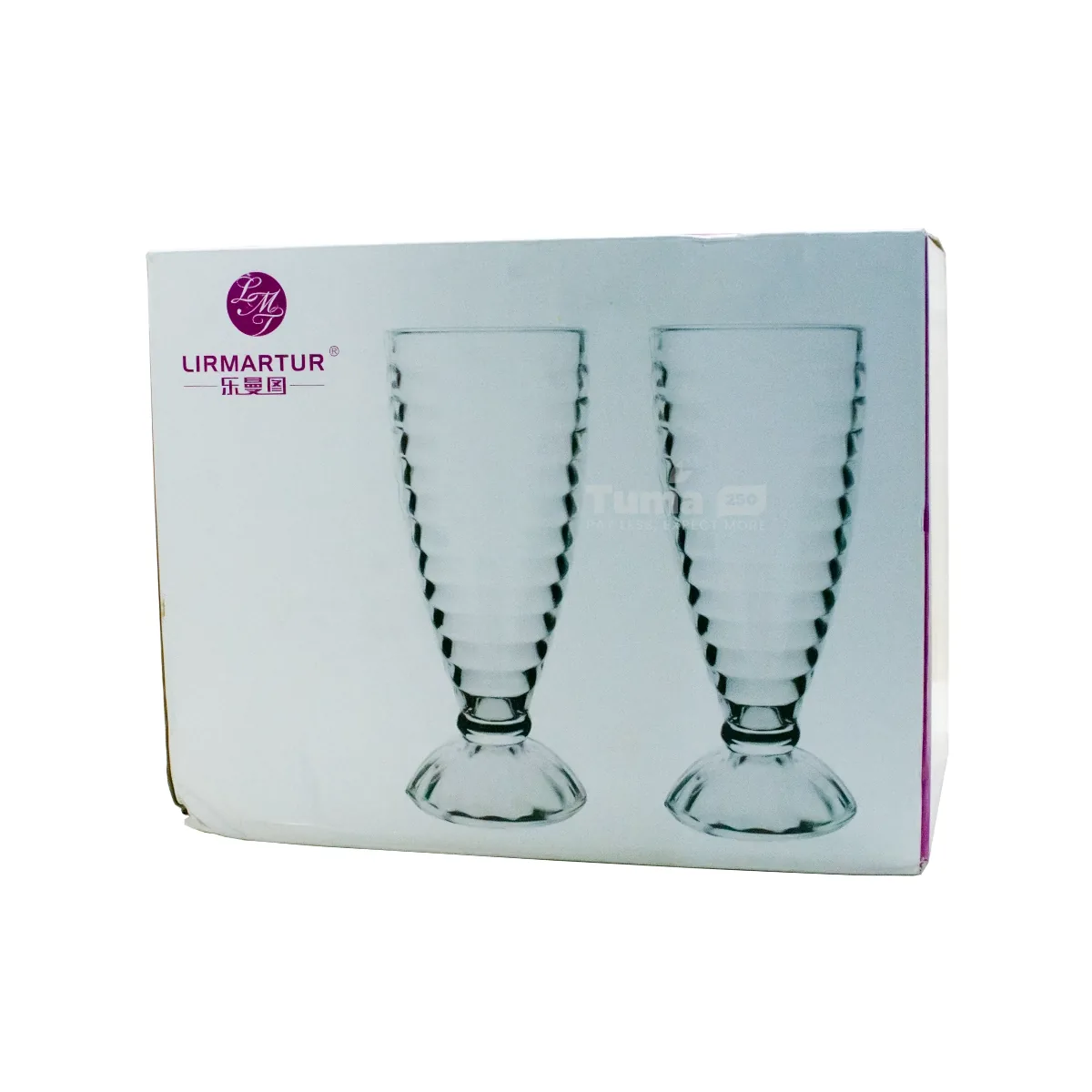 Lirmartur Footed milkshake/dessert glasses 6pcs