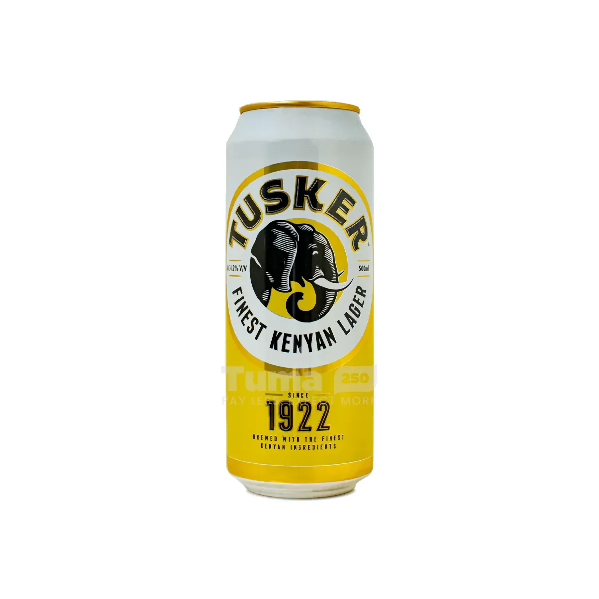 Tusker Finest Quality Lager Beer Can 4.2%Alc.Vol -500ml
