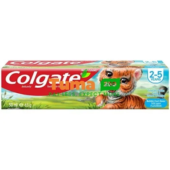 Colgate Toothpaste Bubble Fruit /Dentifrice  For Kids  2_5 Years 50g