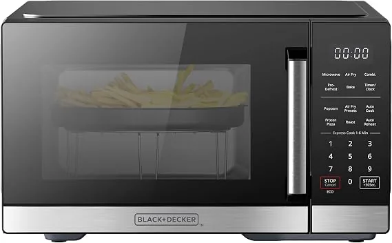 BLACK+DECKER Countertop Microwave Oven, 0.7 Cu.Ft, 700W, Stainless Steel